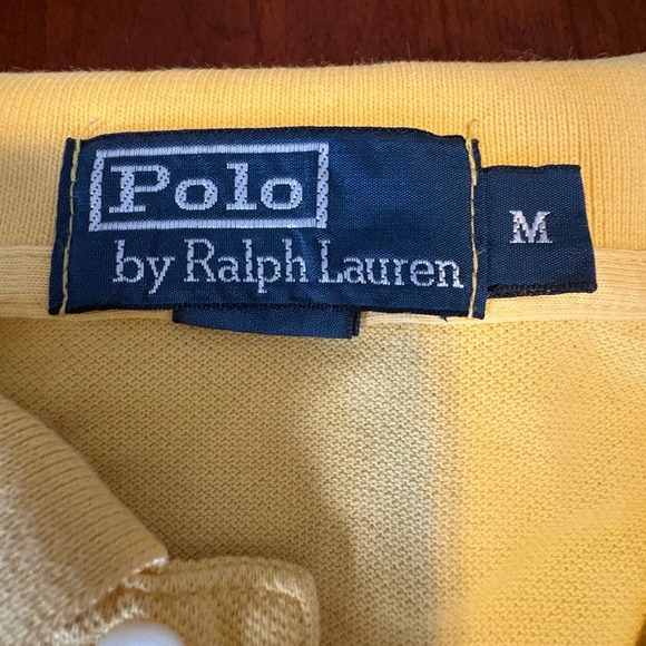Polo Ralph Lauren Yellow Classic Pony Polo Shirt Preppy Golf Style - Picture 5 of 5